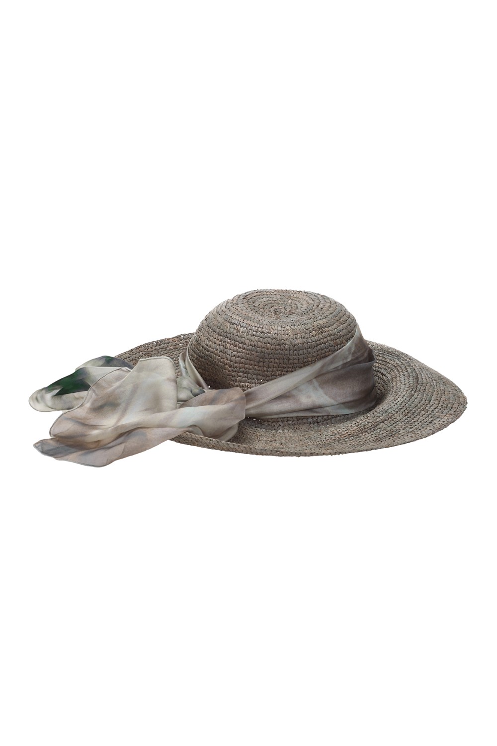shop ANTONELLI  Cappello: Antonelli cappello a tesa larga con foulard.
Composizione: 100% rafia.
Fabbricato in Italia.. ZAGABRIA G0620 6207-125 number 9985546